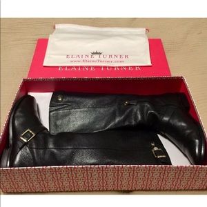 Black Elaine Turner Riding Boots
